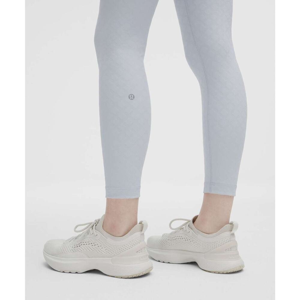 LULULEMON 3D Jacquard Diamond Train High-Rise Tight 25" Size 4 Starch Blue - Picture 4 of 9